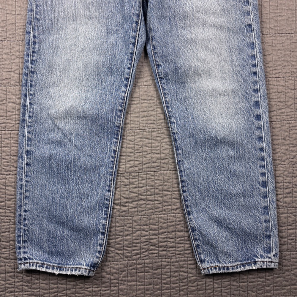 Levis 501 Original Mid Rise Straight Leg Jeans Women 26x26 (26x25 )Light Wash - Picture 4 of 14